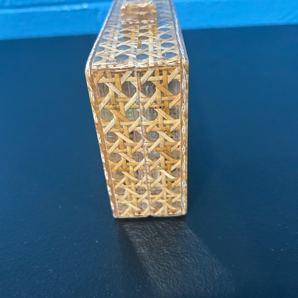 Asilah Ramla Braided Cane Clutch Bag - Picture 3 of 8